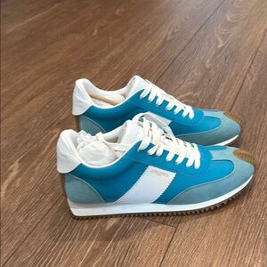 Nordstrom Teal and White Athletic Sneakers